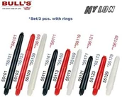 Dart - Bull's UK-nylonowy shaft, Medium. , biały, 1 zestaw (55159) - miniaturka - grafika 1