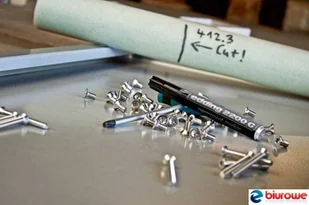 Edding Marker pernam.2200/003 ścięty niebieski - Markery permanentne - miniaturka - grafika 4