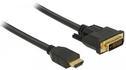 Delock 85652 Dwukierunkowy kabel HDMI do DVI 24+1 1 m - Kable - miniaturka - grafika 2