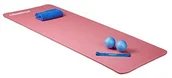 Pozostały sprzęt i akcesoria do ćwiczeń - Relaxdays matę do jogi wyściełane, uebungsmatte o grubości 1 cm, do pilates, aerobik, gimnastyka, HBT: 1 x 61,5 x 182 cm, różowy, M 10020675_52 - miniaturka - grafika 1