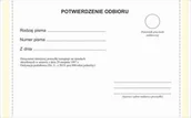 Druki akcydensowe - Firma krajewski Zwrotne potwierdzenie odbioru / ordynacja podatkowa (wzór - 2019) Pu/Kn-1s - miniaturka - grafika 1
