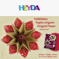 Scrapbooking - Heyda papier do origami, Stardust, odcienie czerwieni, 64 arkusze - miniaturka - grafika 1