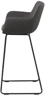 Actona Stołek barowy Lisa dark grey - Taborety i hokery - miniaturka - grafika 5