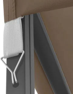 vidaXL Altana ze sznurem lampek, 3x3 m, kolor taupe! 3070324 - Altany ogrodowe - miniaturka - grafika 6