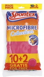Spontex Ścierka z mikrofibry zestaw 10+2 szt. XXL - Ściereczki, gąbki, czyściki - miniaturka - grafika 3
