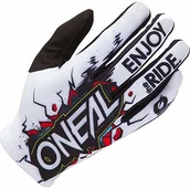 Rękawiczki sportowe damskie - O'NEAL O'NEAL | Rękawice kolarskie i motocrossowe | MX MTB DH FR Downhill Freeride | Wytrzymałe, elastyczne materiały, wentylowana dłoń | Matrix Glove Villain | Unisex | Czarny Biały | Size S 0391-018 - miniaturka - grafika 1