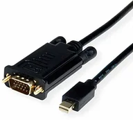 Kable komputerowe i do monitorów - Value Kabel Mini DisplayPort-VGA, Mini DP ST - VGA ST, czarny, 2 m 11.99.5807 - miniaturka - grafika 1