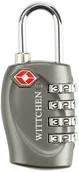 Akcesoria turystyczne - Wittchen 56-30-023-11 Kłódka szyfrowa szary - miniaturka - grafika 1