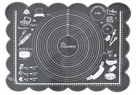 Dywany - Unbekannt SCRAPCOOKING 5254 dywan Patissier, silikonowy, szary antracyt, 60 x 43,5 x 0,2 cm 5254 - miniaturka - grafika 1