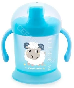 Canpol babies Kubek niekapek Smiley - niebieski 200ml 3031300 - Kubki dla dzieci - miniaturka - grafika 2