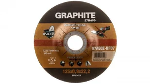 Graphite Tarcza tnąca do metalu 125x0,8x22mm 57H690 - Materiały ścierne - miniaturka - grafika 2