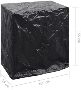 vidaXL Pokrowce na meble ogrodowe i stół do ping ponga, 2 szt, 8 oczek - Pokrowce na meble ogrodowe - miniaturka - grafika 8