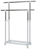 Wieszaki i stojaki - STORE.IT Store.IT 670124 stojak na rollkleide XXL, podwójne drążek na ubrania, metal/tworzywo sztuczne, biały, 90 x 44 x 95 cm 670124 - miniaturka - grafika 1