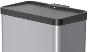 Hailo Kosz na śmieci Oko Duo Plus, rozmiar L, 17 L+9 srebrny Werk (0630-220) - Kosze na śmieci - miniaturka - grafika 2