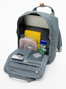 Doughnut Plecak miejski Doughnut Macaroon Jungle - light grey / navy D010JG-0769-F - Plecaki - miniaturka - grafika 4