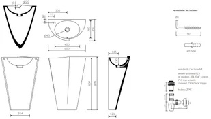 Marmorin Zora S 60x35  PS531020600 - Umywalki - miniaturka - grafika 4