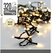 Oświetlenie świąteczne - Home Styling Collection Lampki choinkowe 320 LED zewnętrzne 24 m ciepłe światło kolor żółty AX8401050 - miniaturka - grafika 1