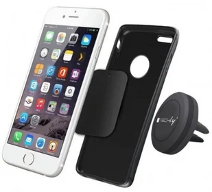 Techly Uchwyt samochodowy magnetyczny na telefon, kratki, czarny 022298 - Selfie stick - miniaturka - grafika 10