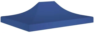 vidaXL Dach do namiotu imprezowego, 4 x 3 m, niebieski, 270 g/m - Pawilony ogrodowe - miniaturka - grafika 2