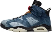 Buty sportowe męskie - Jordan Nike Air 6 Retro Washed Denim CT5350-401 - miniaturka - grafika 1