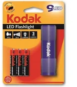 Oświetlenie warsztatowe - Kodak Latarka Kodak 9-LED + 3 baterie AAA niebieska ALUMINIUM 30412453 - miniaturka - grafika 1
