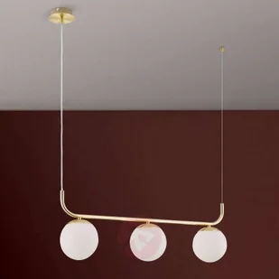 Orion Lampa wisząca Madis z trzema kulistymi kloszami - Lampy sufitowe - miniaturka - grafika 3