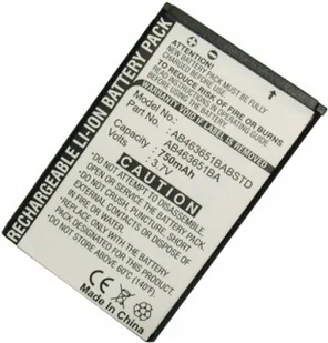 Cameron Sino Samsung SGH-ZV60 AB463651BABSTD 750mAh 3.77Wh Li-Ion 3.7V srebrny - Baterie do telefonów - miniaturka - grafika 2