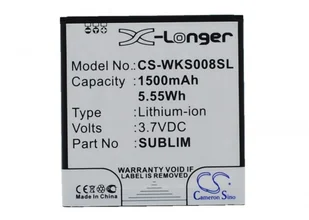 Cameron Sino CS-pme550sl akumulator do Prestigio Multiphone 5501 Duo/pap5501 (2000 mAh, 7,4 WH) 4894128096399 - Baterie do telefonów - miniaturka - grafika 2