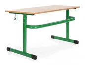 Meble do szkół i przedszkoli - Ławka, stół szkolny regulowany Adam 2 osobowy 2- 6 1300x500 - miniaturka - grafika 1