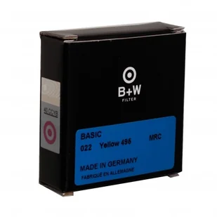 B+W Filtr fotograficzny Basic Yellow 022 MRC 40.5mm - Filtry fotograficzne B+W Filtr fotograficzny Basic Yellow 022 MRC 40.5mm - Filtry fotograficzne - miniaturka - grafika 1