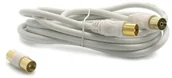 Kable - Metronic Kabel adaptera koncentrycznego (9,52 mm, wtyczka/wtyczka, 2 m), biały (import z UK) 438004 - miniaturka - grafika 1