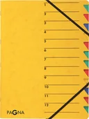 Teczki i skoroszyty - Pagna Teczka Easy 12 Fächer 1-12 gelb 24131-05 - miniaturka - grafika 1