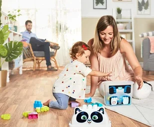 Fisher Price Mega Bloks Pojemnik z klockami Panda GCT47 - Klocki - miniaturka - grafika 3