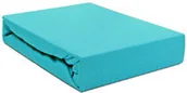 Prześcieradła - Darymex Prześcieradło Jersey z gumką turkusowe 180x200 dx-180-pjr-012 - miniaturka - grafika 1