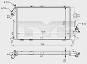 Akcesoria do elektronarzędzi - TYC Chłodnica Opel Astra H (również Caravan GTC), ZAFIRA B (A05) od 03/04 silnik chłodzący 725-0028-R- (725-0028-R-TYC) - miniaturka - grafika 1