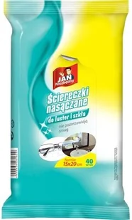 Jan Niezbędny Ściereczki nasączone do szyb i luster 40szt - Ściereczki, gąbki, czyściki - miniaturka - grafika 2