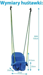 SASKA GARDEN Huśtawka SASKA GARDEN 589577 - Akcesoria do basenów - miniaturka - grafika 6