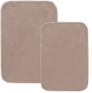 Dywaniki łazienkowe - AWD Interior Zestaw dywaników łazienkowych brązowych 40 cm x 60 cm - miniaturka - grafika 1