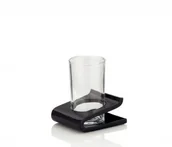 Kubki na szczoteczki do zębów - Kela Liam - kubek na podstawce, 8,5 × 10 × 11,5 cm, czarny, KE-20066 - miniaturka - grafika 1