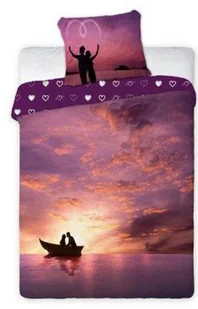 Faro Pościel bawełniana 160x200 Serca Walentynkowa Zakochani love2 - Pościel - miniaturka - grafika 2