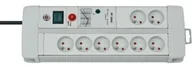 Listwy zasilające - Brennenstuhl Listwa zasilająca Listwa przeciwprzepięciowa Premium Line DUO 30kA 8x230V jasnoszara 3m 1256554828 1256554828 - miniaturka - grafika 1