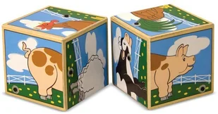 Melissa&Doug Klocki sześcienne dźwiękowe duże farma 11196 702949 - Klocki - miniaturka - grafika 3