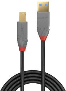 Lindy 36743 Kabel USB 3.0 typ A-B Anthra Line 3m LY-36743 - Kable USB - miniaturka - grafika 2