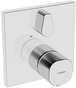 Baterie wannowe i prysznicowe - Hansa 81139562 gotowy zestaw montażowy/termostat prysznicowy-bateria Hans aliving | zasuwie zwrotnej, tłumik, temperatury do wyboru uchwyt z blokadą bezpieczeństwa w temperaturze 38 °C, schrom 81139562 - miniaturka - grafika 1