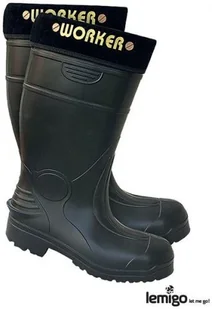Kalosze bezpieczne lekkie piankowe z noskiem robocze ocieplane WORKER r 43 - Obuwie robocze - miniaturka - grafika 2