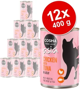 Cosma Mieszany pakiet próbny Asia w galarecie - 6 x 400 g, 5 smaków - Mokra karma dla kotów Cosma Mieszany pakiet próbny Asia w galarecie - 6 x 400 g, 5 smaków - Mokra karma dla kotów - miniaturka - grafika 2