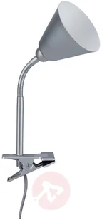 Paulmann Vitis lampa z klipsem, szara - Lampy stojące - miniaturka - grafika 5