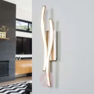 Lampy ścienne - Kinkiet LED Safia w falistej formie - miniaturka - grafika 1