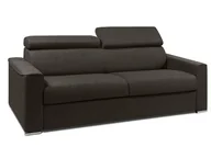 Sofy i kanapy - LINEA SOFA 4-osobowa kanapa z ekspresowym mechanizmem rozkładania z tkaniny VIZIR - Kolor: czekoladowy - Wymiary miejsca do spania: 160 cm - Materac 18 cm - miniaturka - grafika 1