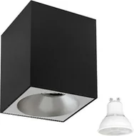 Lampy sufitowe - Spectrum Oprawa sufitowa CHLOE ELEMENTO GU10 +żarówka WIFIT 5W czarno-biała SLIP005019+SLIP005025+ WOJ+14415 - miniaturka - grafika 1